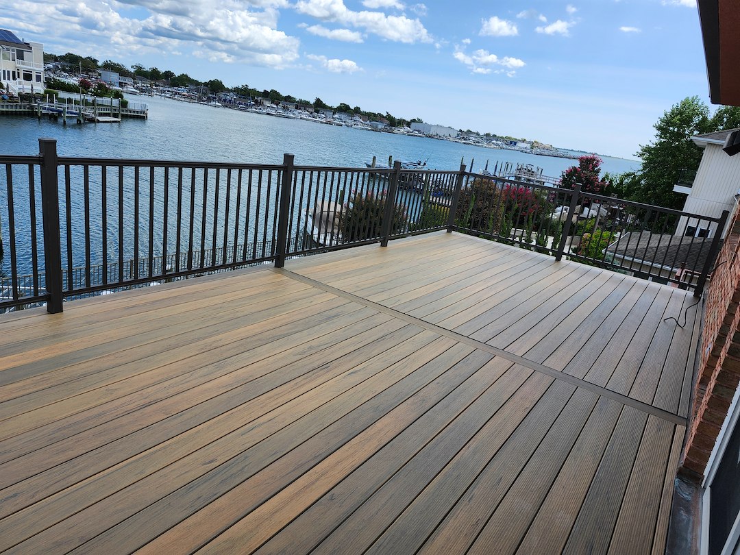 New Roof top Deck over looking the bay in Merrick Long Island